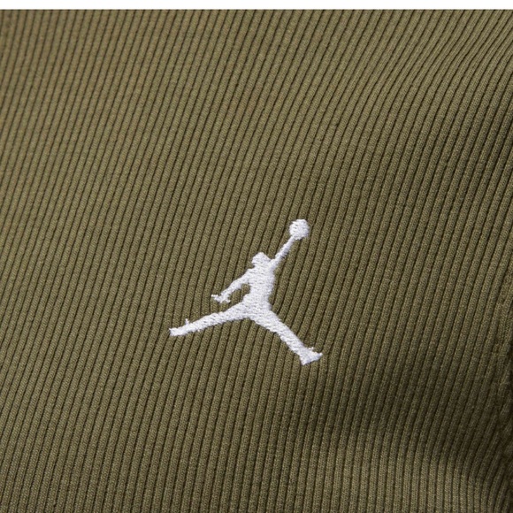 Jordan, 1/2 Zip Long Sleeve Knit Dress, Olive, Small, NWT! - Picture 3 of 7